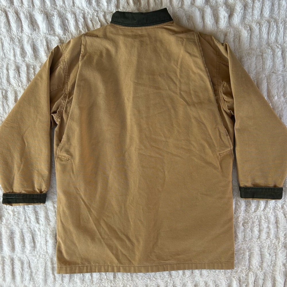 Made in USA LL Bean Vintage Chore Coat Barn Jacket Tan Womens M - Picture 13 of 14
